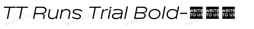 TT Runs Trial Bold字体转换